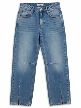 Aéropostale Baggy Barrel High Rise Jeans Medium Wash 90s Y2K sz 00 Short